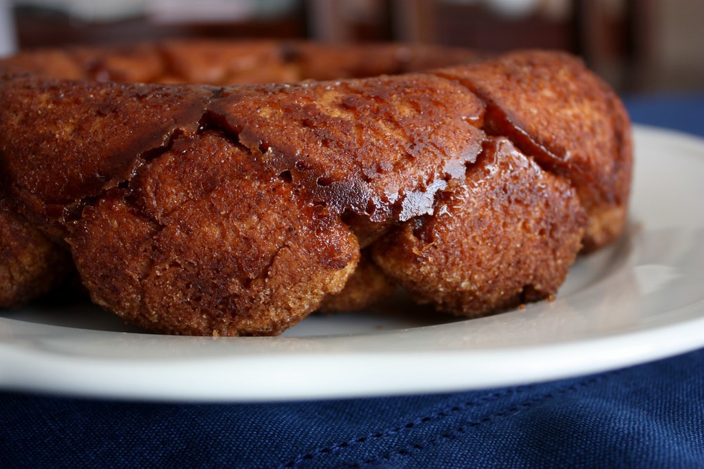 A delicious warm gooey sweet monkey bread recipe with spiced caramel glaze - photo 9