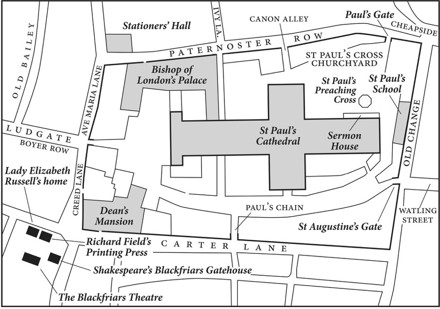 Schematic map of St Pauls precinct and the surrounding area This cross-period - photo 3