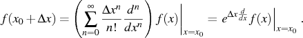 26 This awkward exponential of a derivative is defined by its Taylor - photo 31