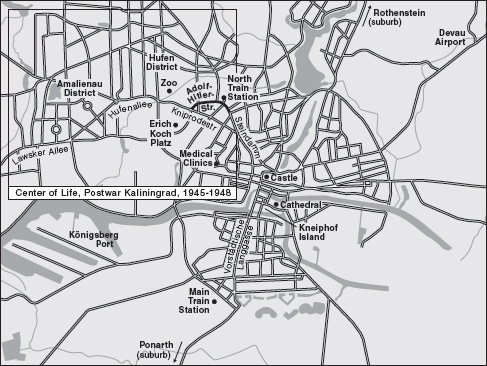 Map 4 Map of Knigsberg circa 1938 The wartime destruction of the historic - photo 5