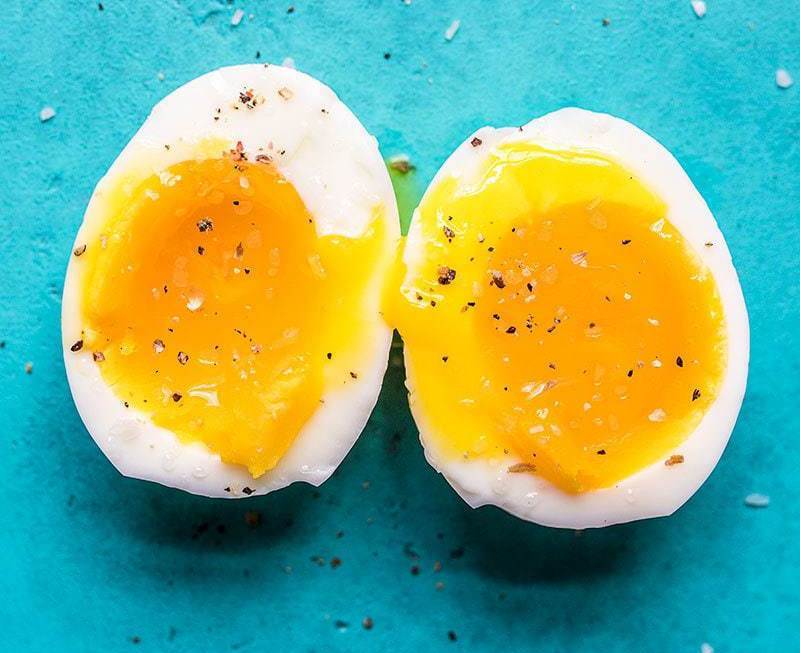 Soft boiled eggs with white and golden-yellow yolks will make for a delight to - photo 7