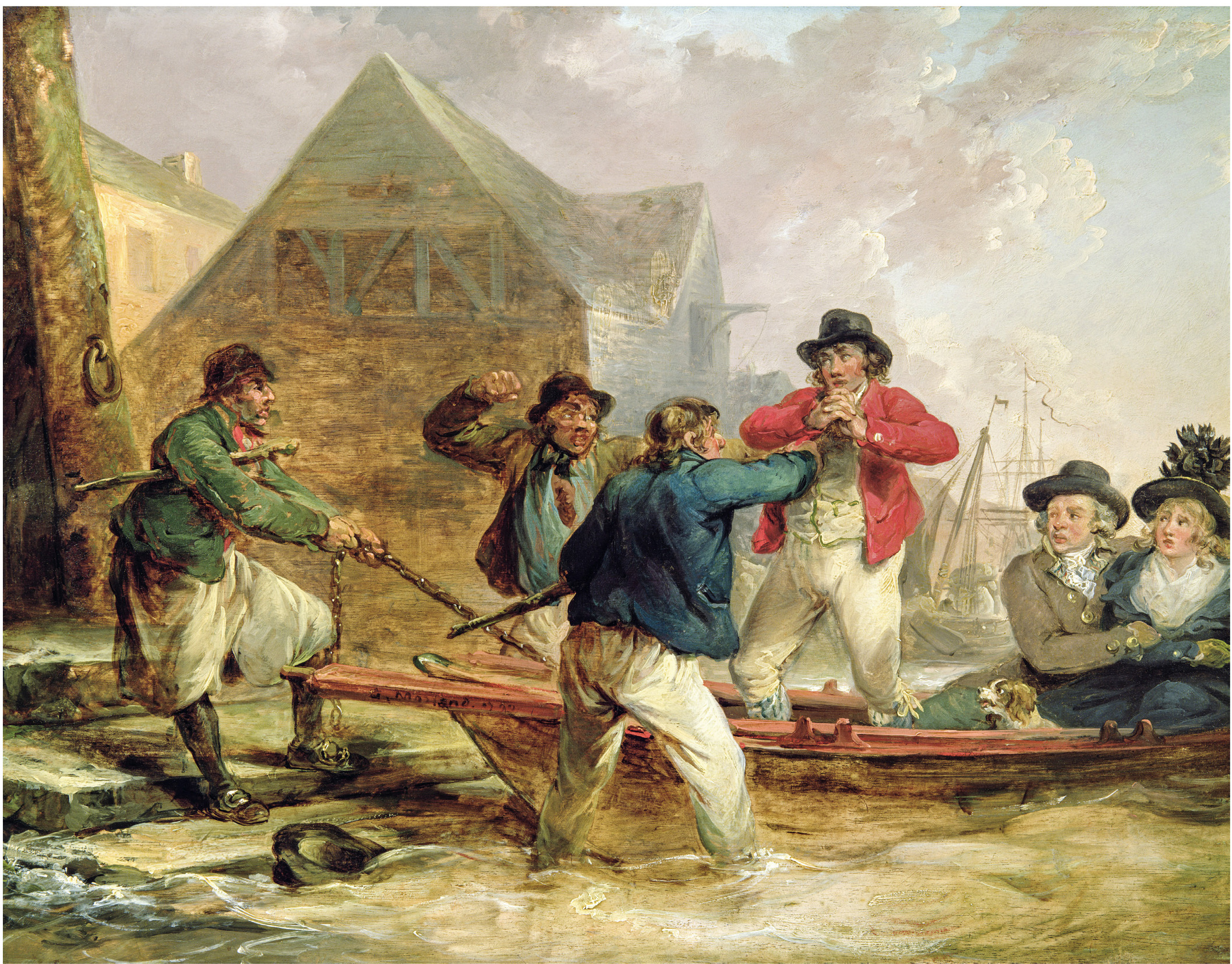 An eighteenth-century painting of a British press gang David Cheap the - photo 4