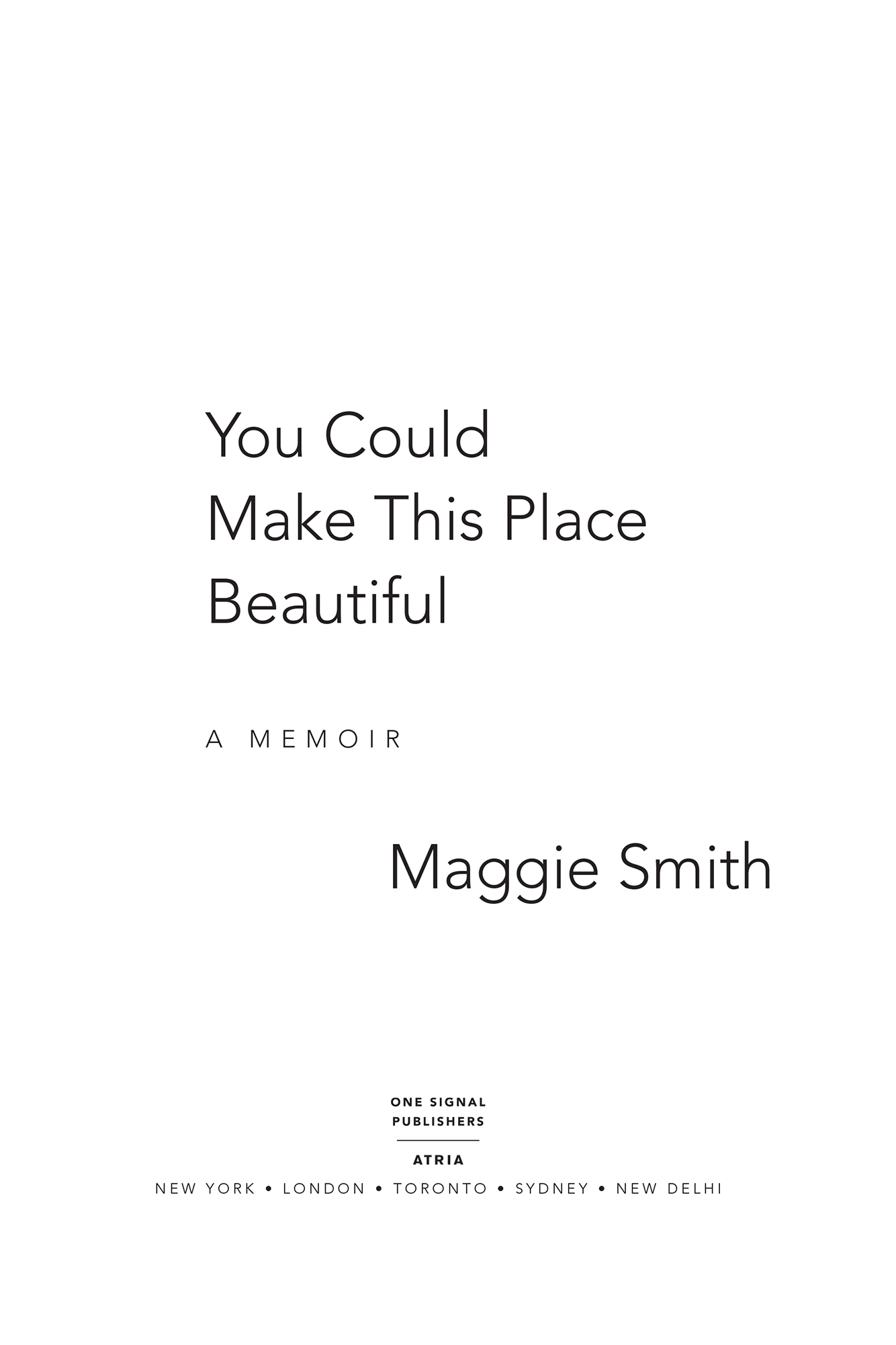 You Could Make This Place Beautiful A Memoir - image 2