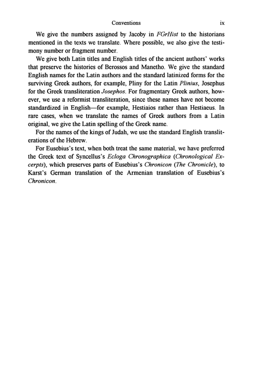 Berossos and Manetho Introduced and Translated Native Traditions in Ancient Mesopotamia and Egypt - photo 10