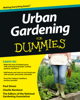 The National Gardening Association - Urban gardening for dummies