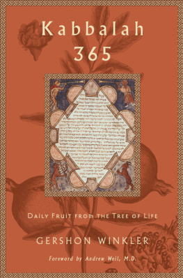 Gershon Winkler Kabbalah 365: Daily Fruit from the Tree of Life