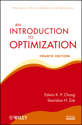 Edwin K. P. Chong An Introduction to Optimization