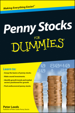 Peter Leeds - Penny Stocks For Dummies