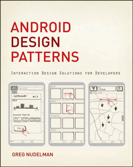 Greg Nudelman - Android Design Patterns: Interaction Design Solutions for Developers