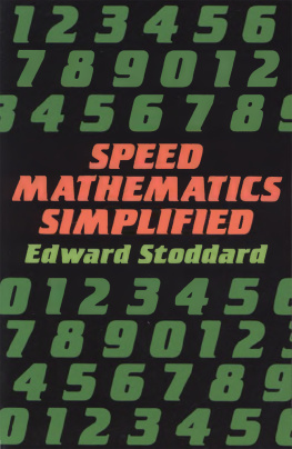 Edward Stoddard - Speed Mathematics Simplified
