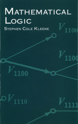 Stephen Cole Kleene - Mathematical Logic