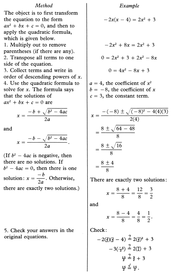 D How to use factoring to solve a quadratic equation in one unknown Note - photo 6