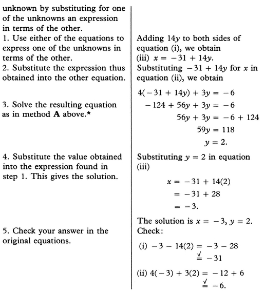 F How to use the method of elimination to solve a simultaneous system of two - photo 10