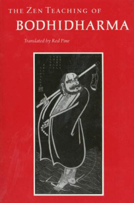 Bodhidharma The Zen Teaching of Bodhidharma