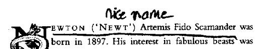 NEWTON newt Artemis Fido Scamander was born in 1897 His interest in - photo 4