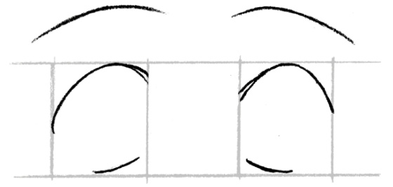 STEP 2 Draw the eyebrows and upper and lower lash lines The angle of each - photo 8