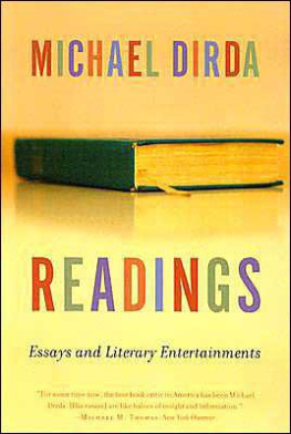 Michael Dirda Readings: Essays and Literary Entertainments