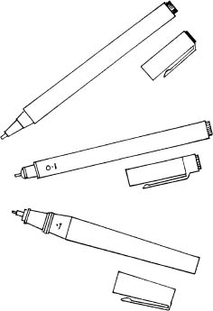 Fig 3 Drawing pens Fig 4 Different line thicknesses A soft eraser is - photo 4