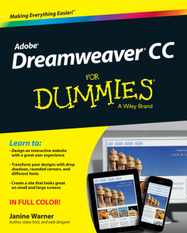 Janine Warner - Dreamweaver CC For Dummies