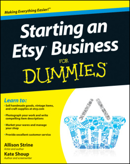 Allison Strine - Starting an Etsy business for dummies