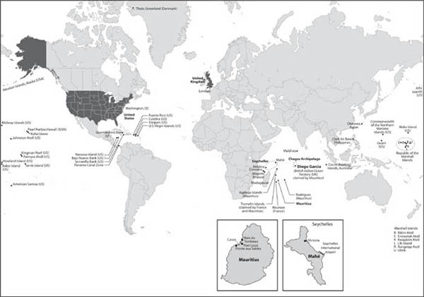 Figure 01 World Map with Diego Garcia and Chagos Archipelago near center - photo 2