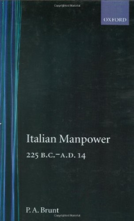 P. A. Brunt - Italian Manpower 225 B.C.-A.D. 14