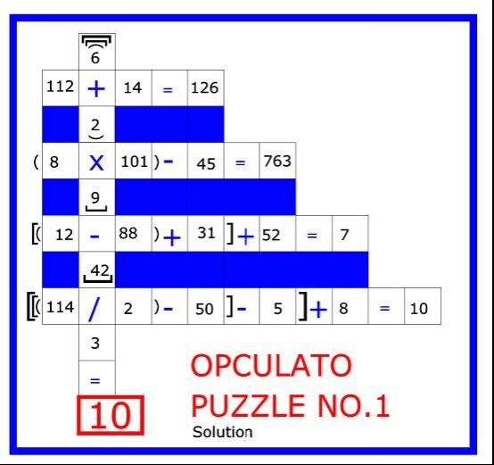 Opculato Mathematical Puzzle Book The arithmetic operator calculation puzzle game - photo 5