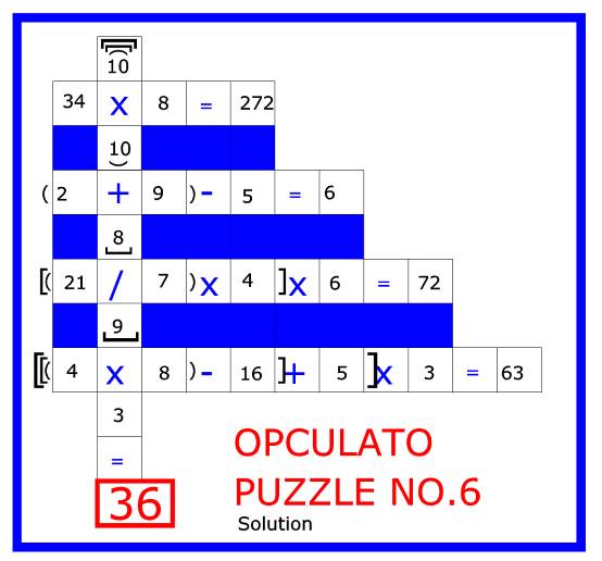 Opculato Mathematical Puzzle Book The arithmetic operator calculation puzzle game - photo 15