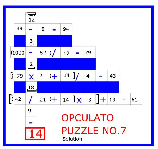 Opculato Mathematical Puzzle Book The arithmetic operator calculation puzzle game - photo 17