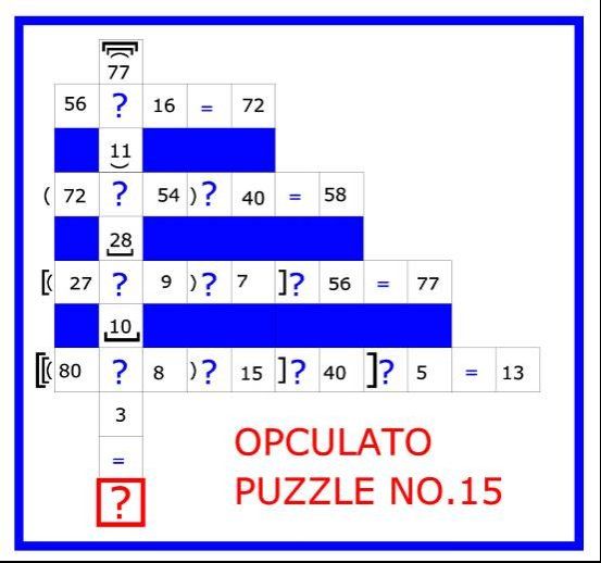 Opculato Mathematical Puzzle Book The arithmetic operator calculation puzzle game - photo 32