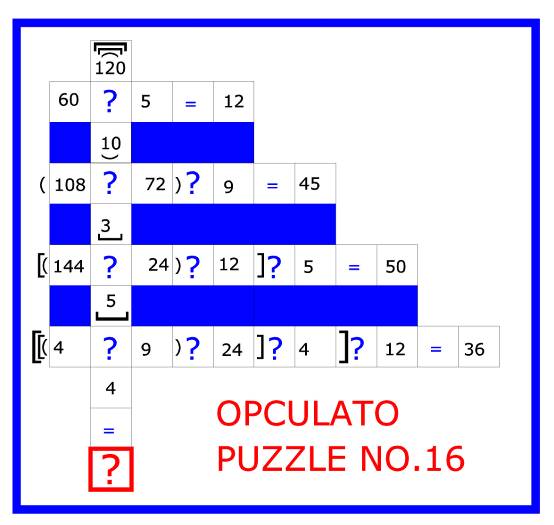 Opculato Mathematical Puzzle Book The arithmetic operator calculation puzzle game - photo 34