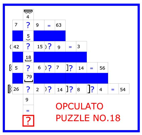 Opculato Mathematical Puzzle Book The arithmetic operator calculation puzzle game - photo 38