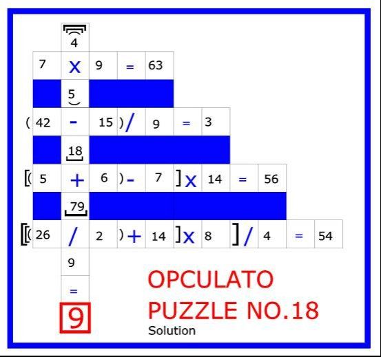 Opculato Mathematical Puzzle Book The arithmetic operator calculation puzzle game - photo 39