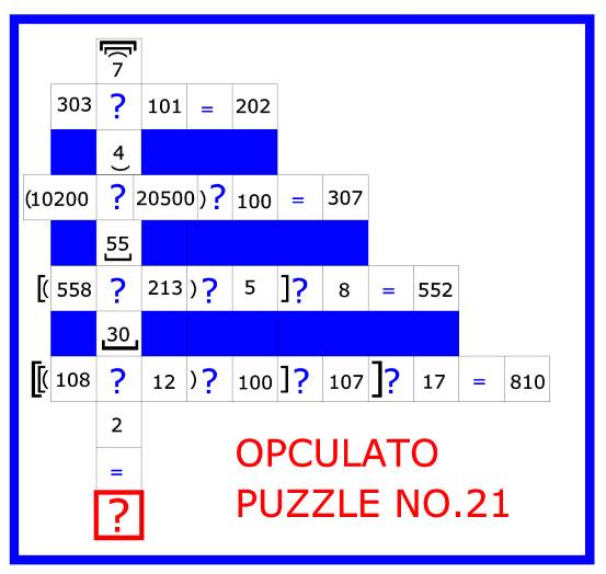 Opculato Mathematical Puzzle Book The arithmetic operator calculation puzzle game - photo 44