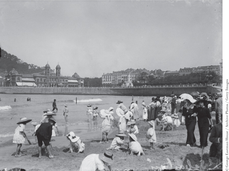 Beachgoers at San Sebastin circa 1900 The family was modest but respected his - photo 1