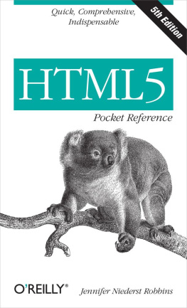 Jennifer Niederst Robbins - HTML5 Pocket Reference