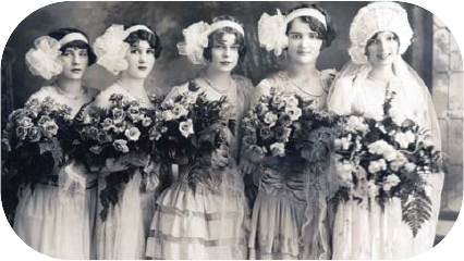 From Harvey Illinois this bride and her bridesmaids are all wearing different - photo 3