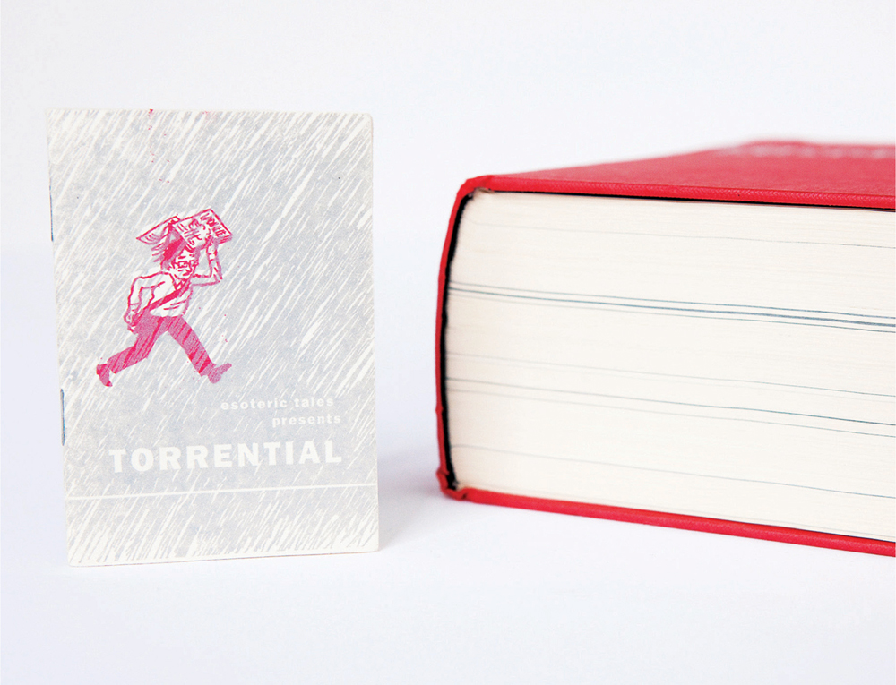 On the left Torrential by Jonathan Bennett is a handmade minicomic measuring - photo 3