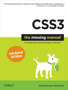 David Sawyer McFarland - CSS3: The Missing Manual