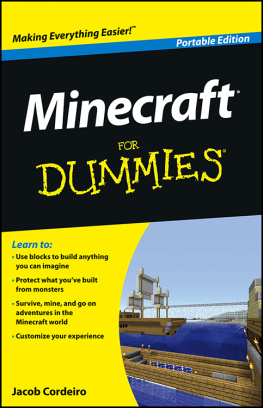 Jacob Cordeiro - Minecraft for dummies, portable edition
