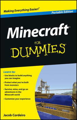 Jacob Cordeiro Minecraft for dummies, portable edition