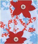 Funky florals fabulous fabric Choose two contrasting fabrics which work - photo 10