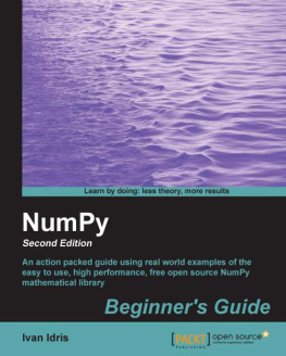 Ivan Idris - NumPy Beginners Guide