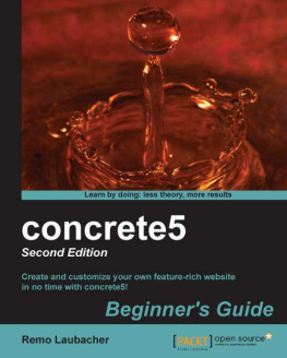 Remo Laubacher concrete5 beginners guide