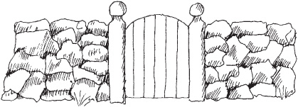 Freestanding stone walls are often used to mark a boundary or to act as an - photo 2