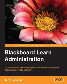 Terry Patterson - Blackboard Learn Administration