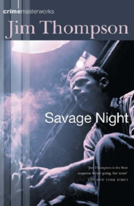 Jim Thompson Savage Night