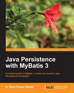 K. Siva Prasad Reddy - Java Persistence with MyBatis 3