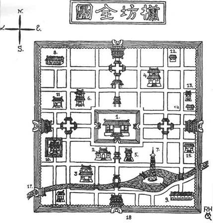 SKETCH MAP OF LAN-FANG 1Tribunal 2 Temple of the City God 3 Temple of - photo 2