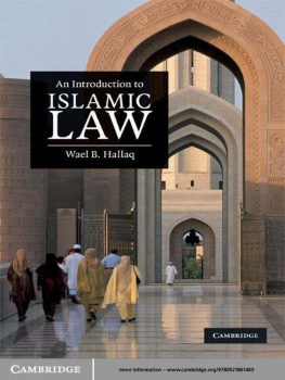 Wael B. Hallaq An Introduction to Islamic Law